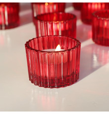 Червоні свічники для чайних свічок Vohocandle 12шт.