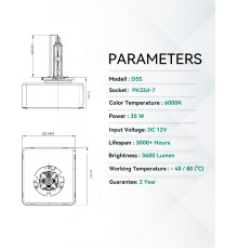 Ксенонова лампа LTONXEN D3S 4300K