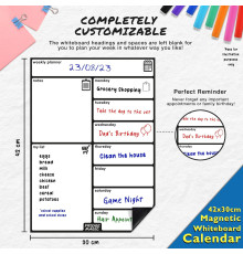 Магнітна дошка для металевого холодильника Fridge Magic 42 x 30 см