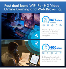 Бездротовий USB-адаптер NEWFAST WiFi 1300 Мбіт/с