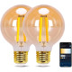 Лампа Aigostar Alexa Vintage Filament Connected, E27 G80 6W Smart