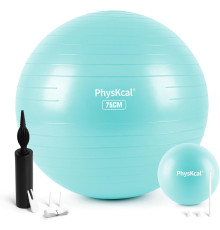 Гімнастичний м'яч PhysKcal 75 см (Блакитний)
