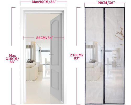 Москітна сітка Apalus на магнітах 100 x 200 см