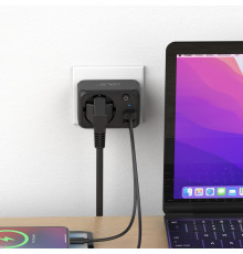 Мережевий фільтр JSVER USB 4000 Вт із адаптером живлення