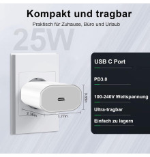 Адаптер USB C потужністю 25 Вт для iPhone ipremium