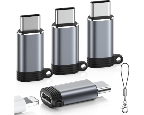 Комплект із 4 адаптерів Lightning USB C для iPhone