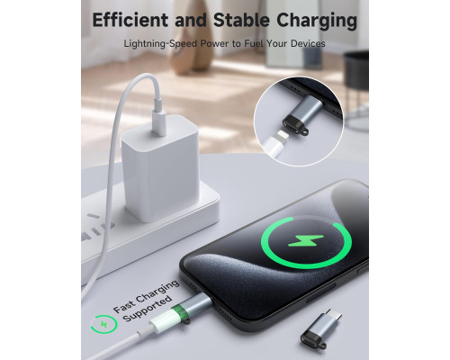 Комплект із 4 адаптерів Lightning USB C для iPhone