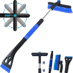 Автомобільний скребок для льоду 3 в 1 з мітлою