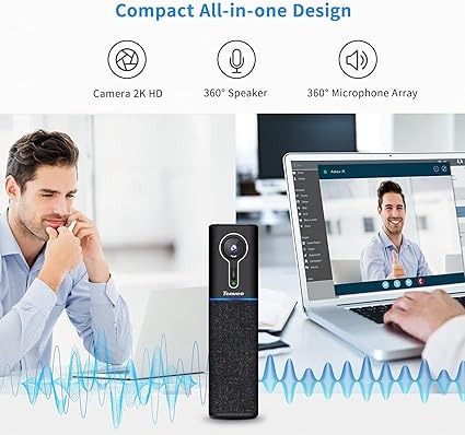 Розумна конференц-камера Tenveo CM1000 2K HD зі динаміком і мікрофоном