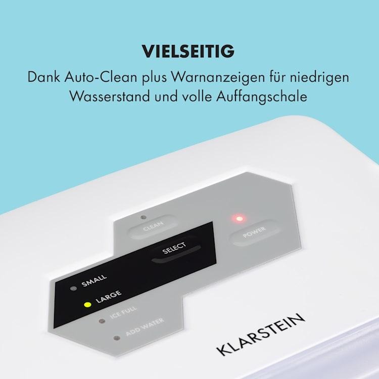 Льодогенератор Klarstein Coolio 20 кг/доба 2,8 л, білий (10034462) б/в