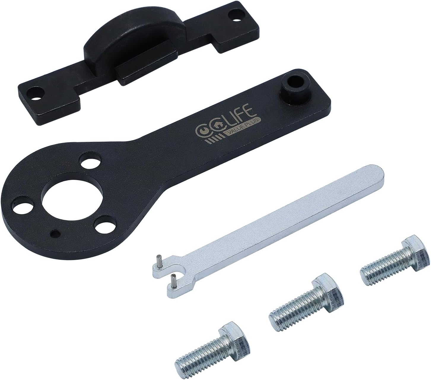 Комплект для фіксації розподільного і колінчастого валу при зміні ременів передач