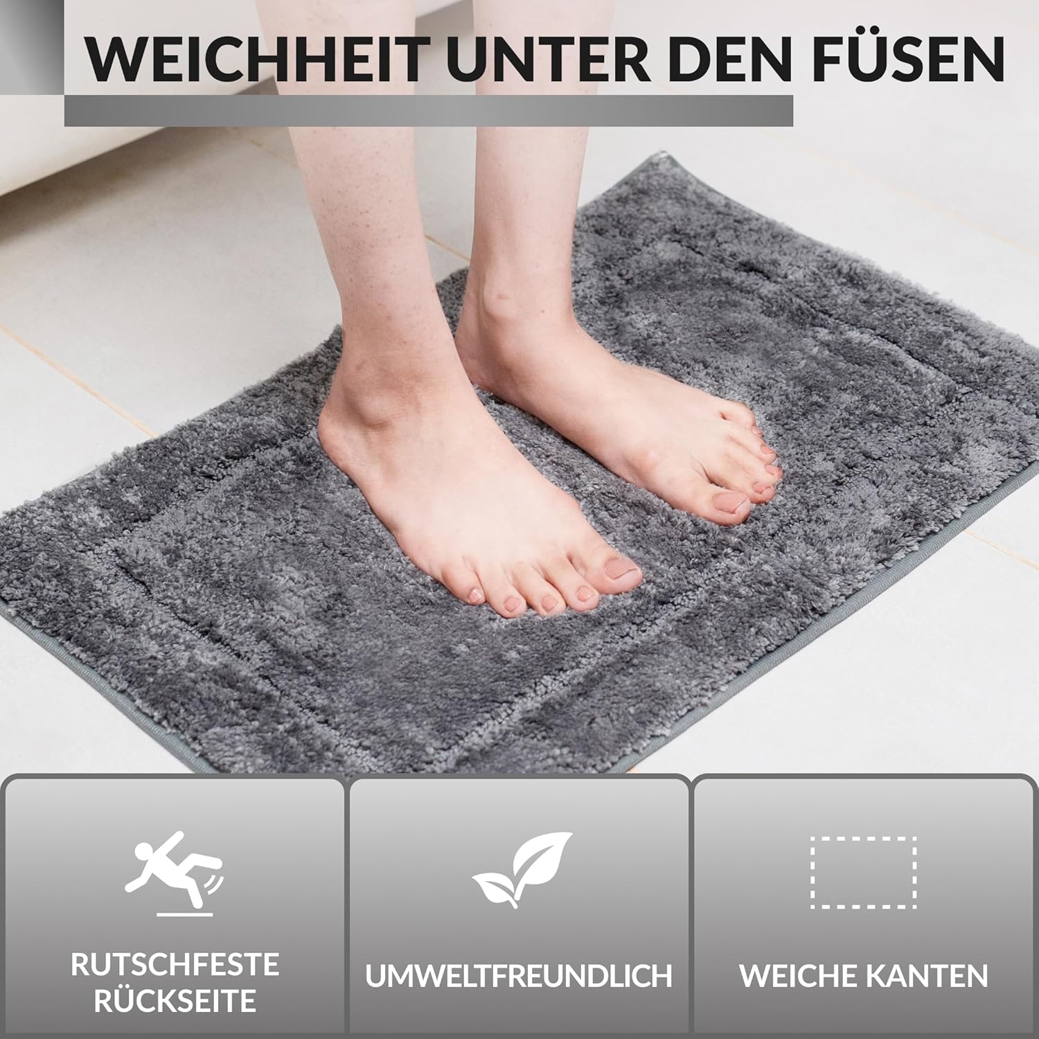 Килимок для ванної кімнати 92 Homes 60 x 110 см