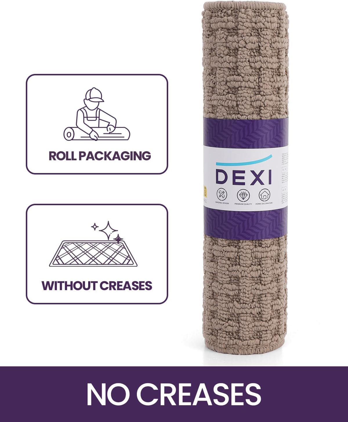 Килимок для передпокою DEXI з нековзною основою 60 x 90cм