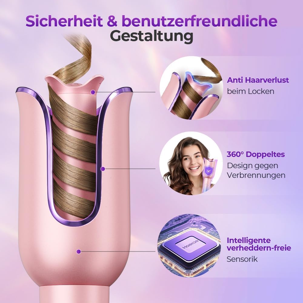 Автоматична плойка Moerae з негативними іонами і термозахистом