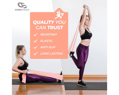 Стрічка-еспандер Coresteady Resistance Band 2 м (персиковий)