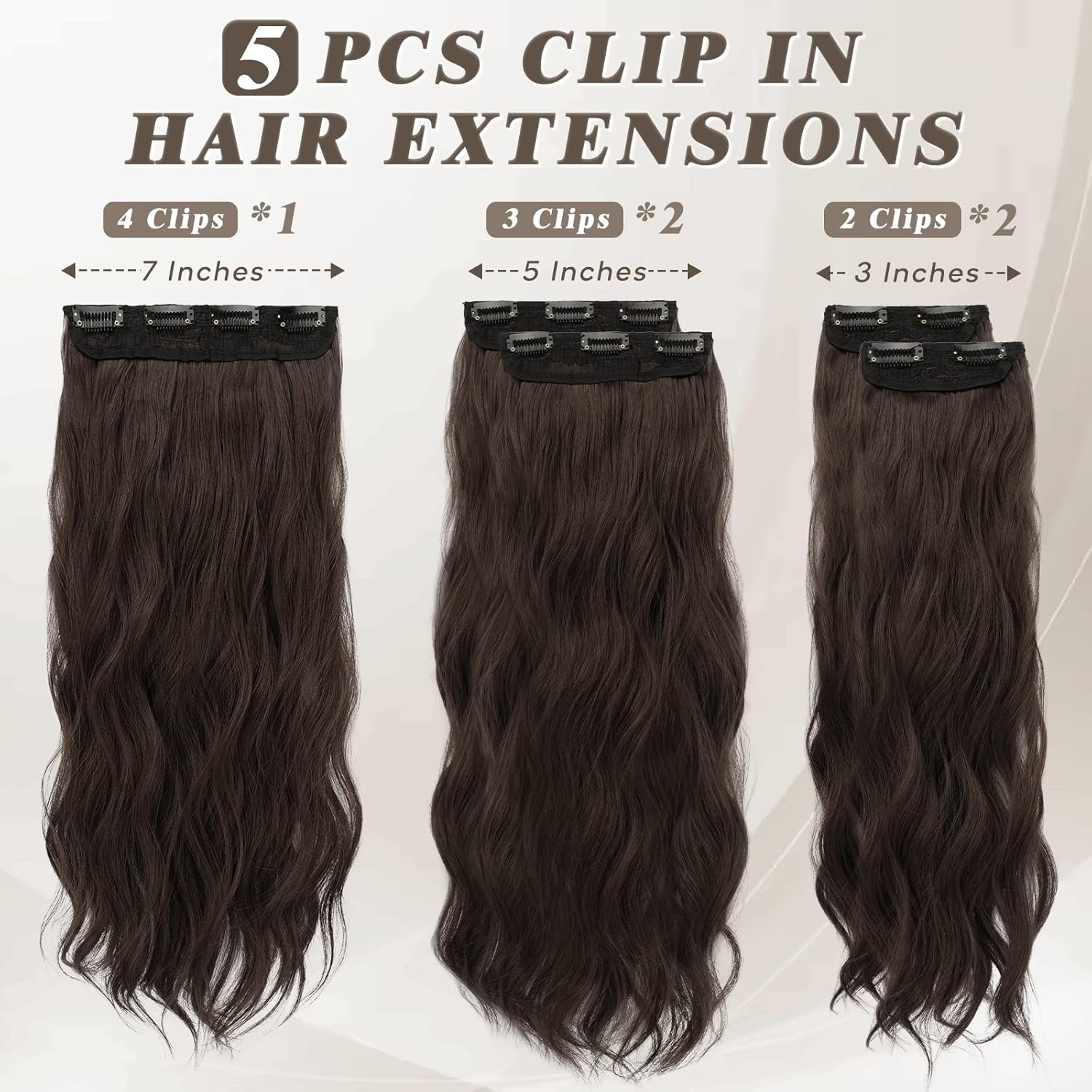 Накладне волосся BARSDAR (Гіркий шоколад)