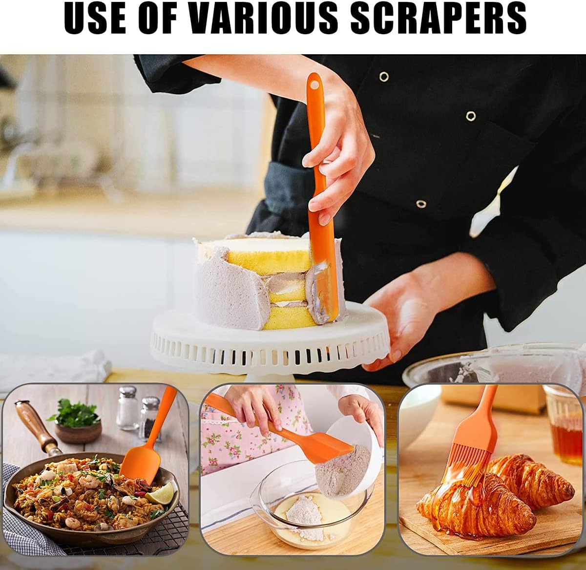 4 силіконові килимки Keyohome з антипригарним покриттям