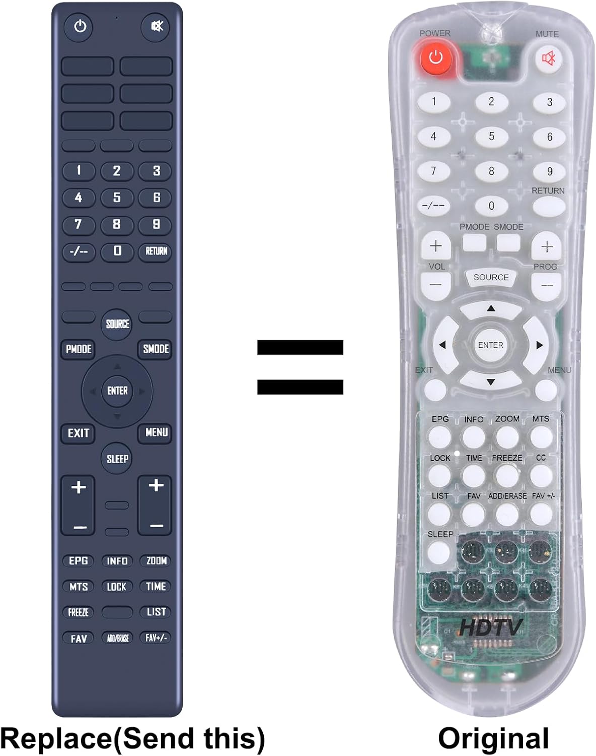 Змінний пульт дистанційного керування для смарт-телевізорів AMP'D